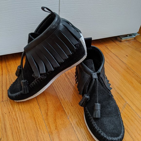 Rag and bone Ghita Suede fringe moccasin - Picture 4 of 5